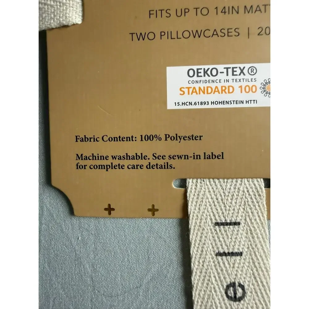 Twin XL - 4 Piece Sheet Set, Sage Green, NEW